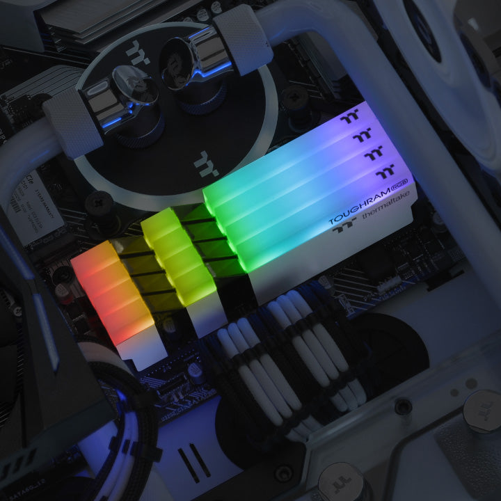鋼影 TOUGHRAM RGB 記憶體 DDR4 3600MHz 64GB (32GB x 2)-白色