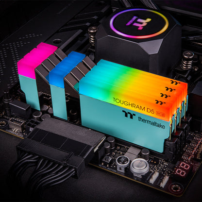 鋼影TOUGHRAM RGB D5 Memory DDR5 5600MT/s 32GB (16GB x2) – 松石綠