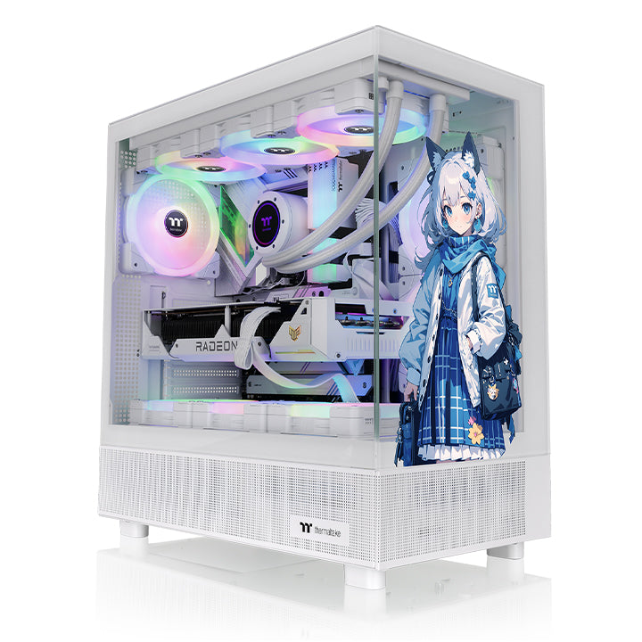 光透 View 270 SP Edition 強化玻璃中直立式機殼 雪白版