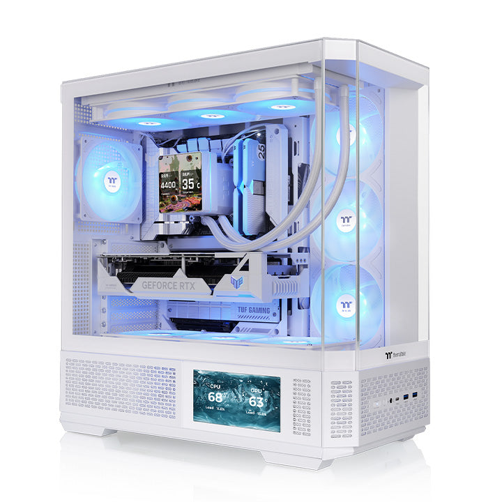 光透 View 370 TG ARGB 中直立式機殼 雪白版