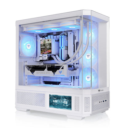 光透 View 370 TG ARGB 中直立式機殼 雪白版