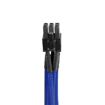 4Pin peripheral單編織網線材 – 藍色