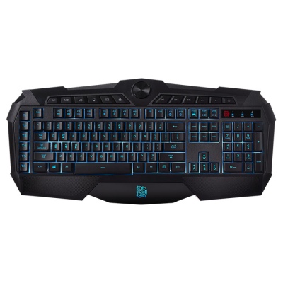 挑戰者【三色炫彩 背光版】 薄膜式電競鍵盤